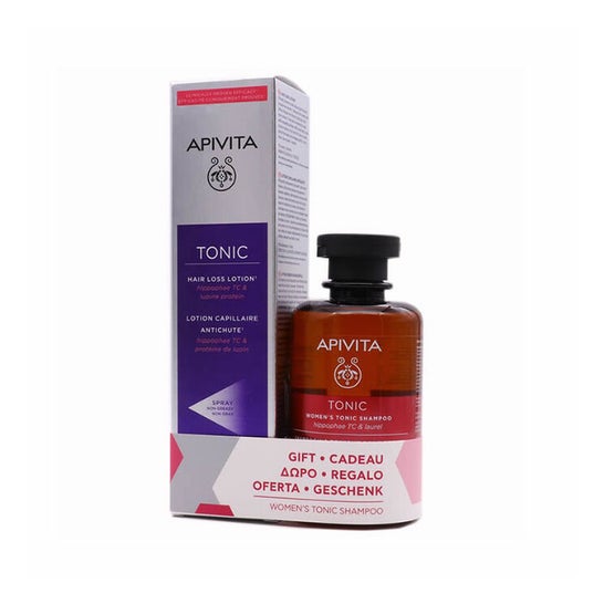 Apivita Anti Hårtab Lotion Pack 150ml + Toning Shampoo til kvinder 250ml