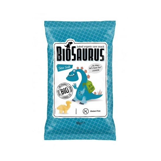 BioSaurus Snack Sea Salt Gluten Free Bio 50g