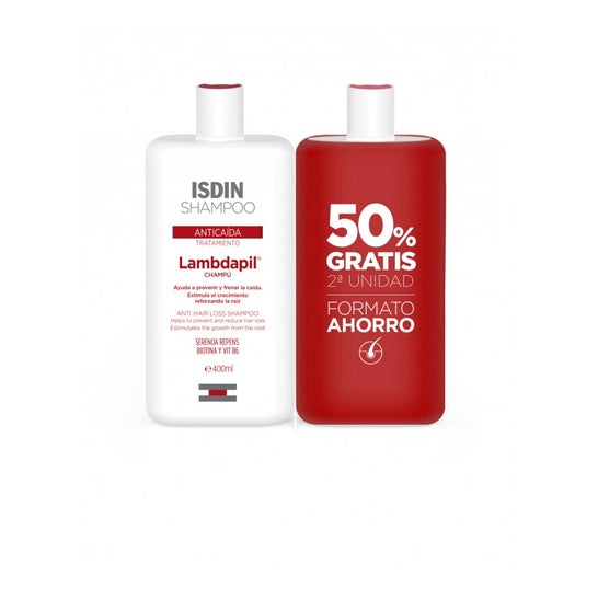 ISDIN Lambdapil Duplo Shampoo anticaduta 2x400ML