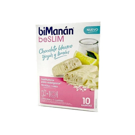 beSlim Barretta Cioccolato Bianco Yogurt Limone 10 Unità