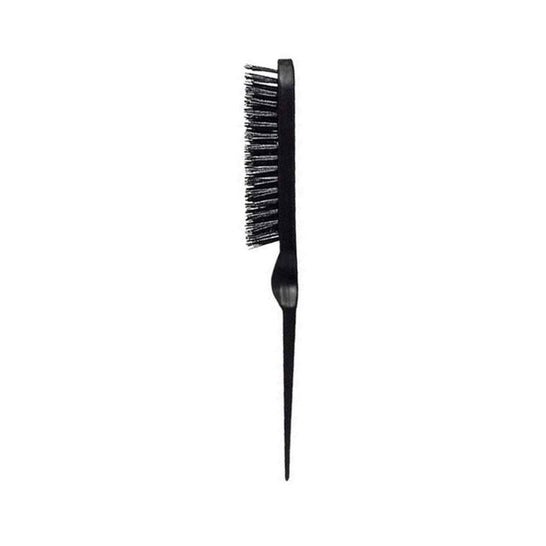 Eurostil Crepar Curved Brush Curved Boar Jabali Black 1ud