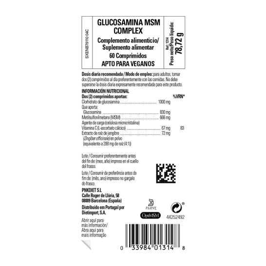 Solgar Glucosamina MSM Complex 60 comp