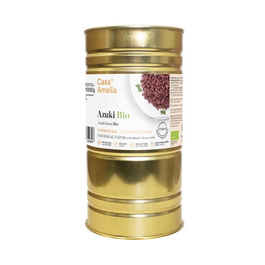 Casa Amella Azuki Cooked Organic Azuki S/G Vegan 500g
