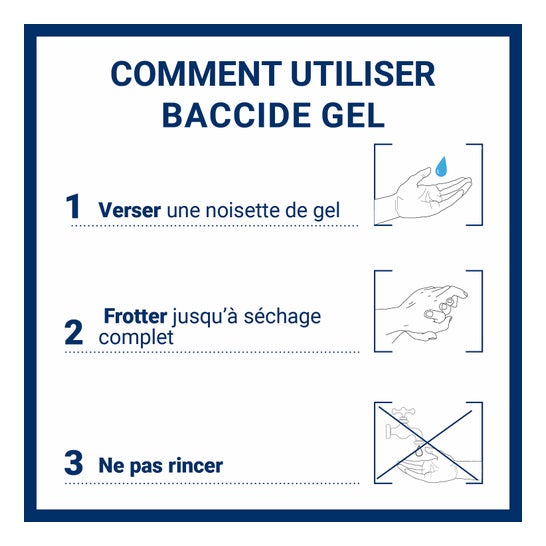Gel per le mani Baccid Gel mano S/R Rinse300Ml