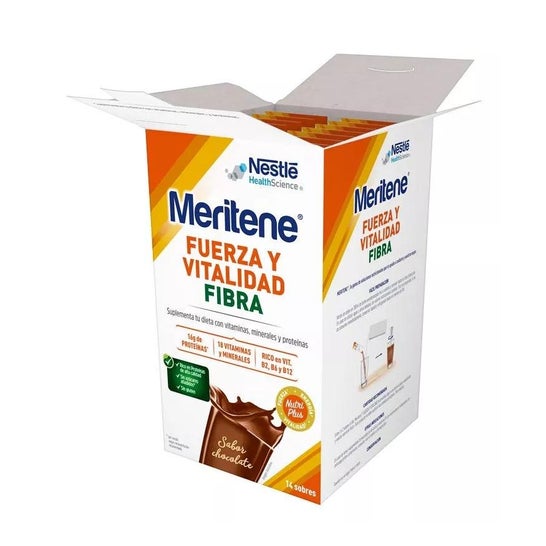 Meritene Fuerza y Vitalidad Fibra Chocolate 14 sobres Meritene Fuerza y Vitalidad Fibra Chocolate 14 sobres