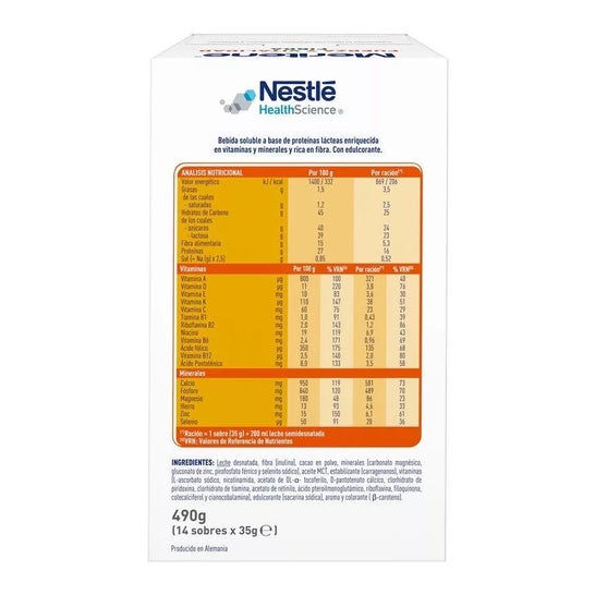 Meritene Fuerza y Vitalidad Fibra Chocolate 14 sobres Meritene Fuerza y Vitalidad Fibra Chocolate 14 sobres