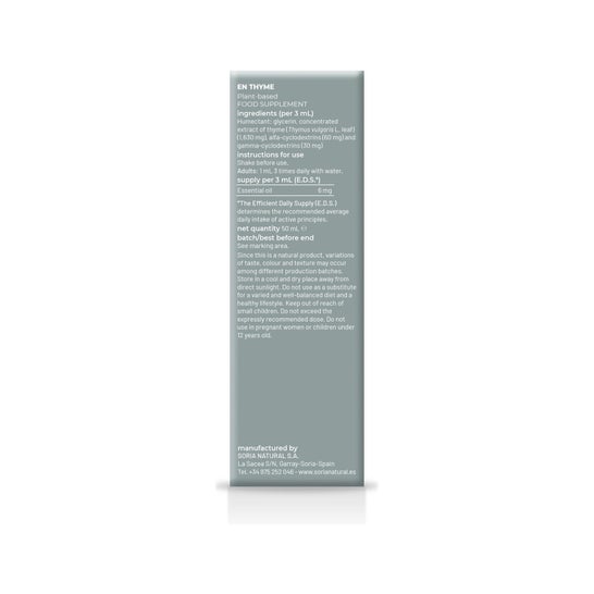 Extracto Tomillo Xxi 50 ml Soria Natural