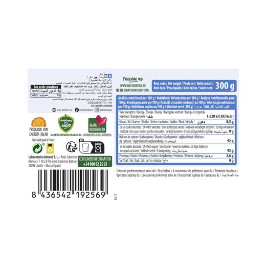 NaturGreen Azúcar de Coco Bio 300 g