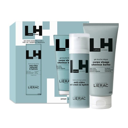 Lierac Pack Hombre Fluido Antiedad 50 ml + Gel Ducha 200 ml