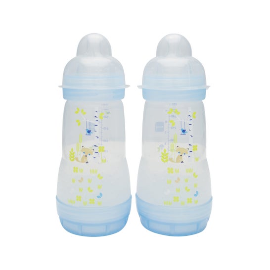MAM biberón 0 BPA anticólico 260 ml 2 uds