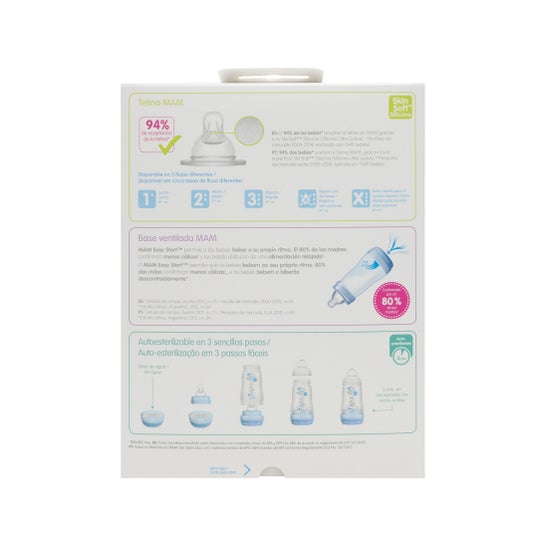 Bottiglia MAM 0 Bottiglia antibatterica BPA 260ml 2 pezzi