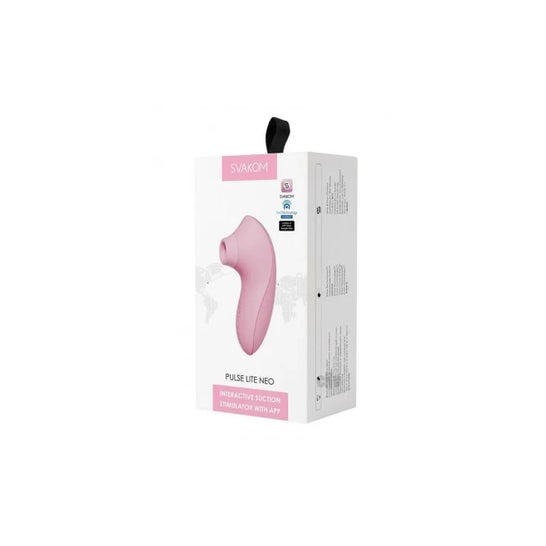 Svakom Pulse Lite Neo Interactive Suction Stimulator App Pink 1ud