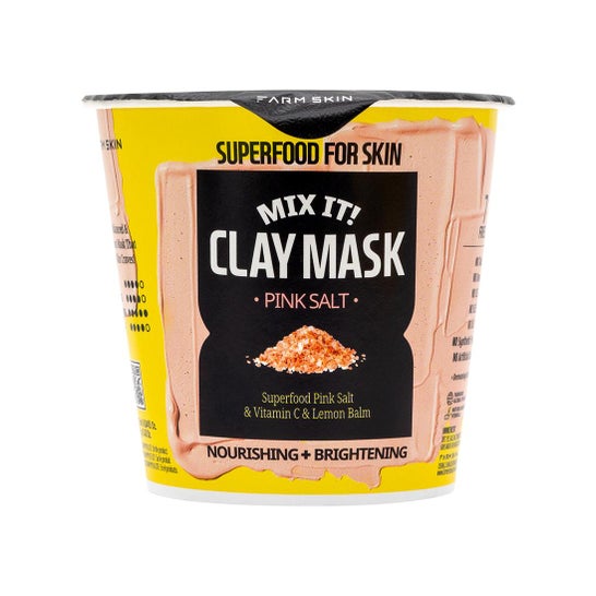 Farm Skin Kit Mix It Nourishing Clay Mask Pink Salt