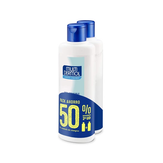 Multidermol liquid soap 2x750ml