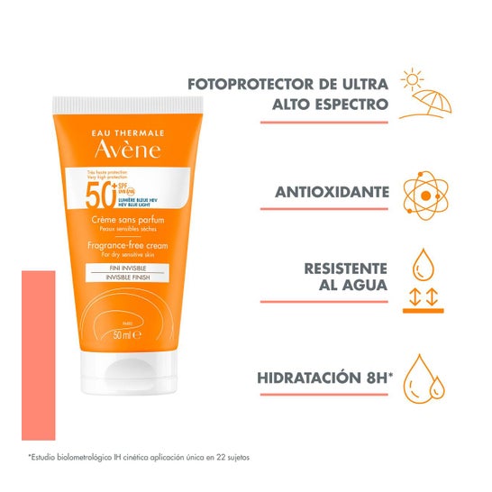 Avène Unscented Cream SPF50+ 50 ml