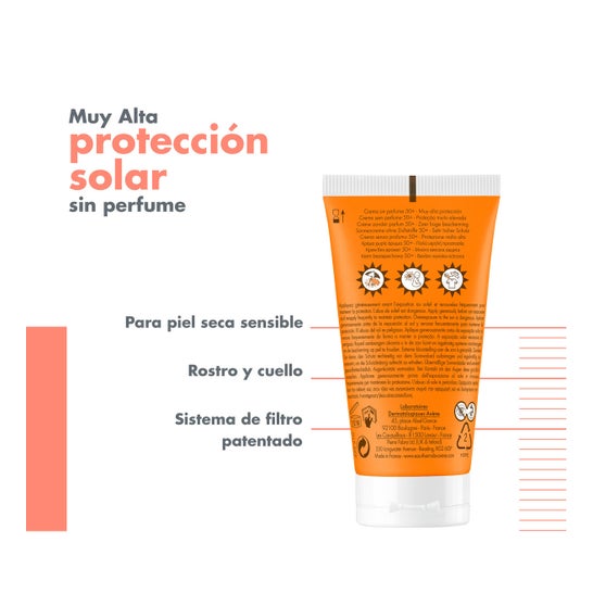 Avène Unscented Cream SPF50+ 50 ml