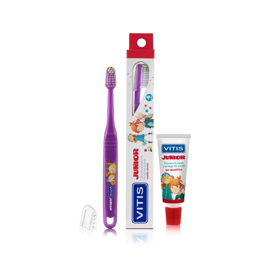 Vitis Junior tandbørste + tandpasta sæt