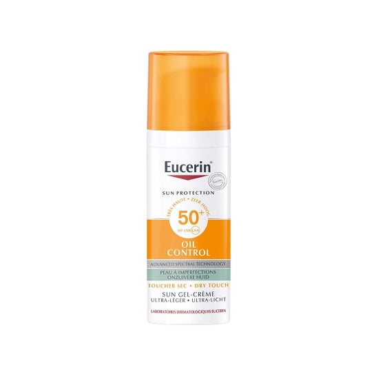 Eucerin® oliekontrol Dry Touch SPF50 + solcreme gel 50ml