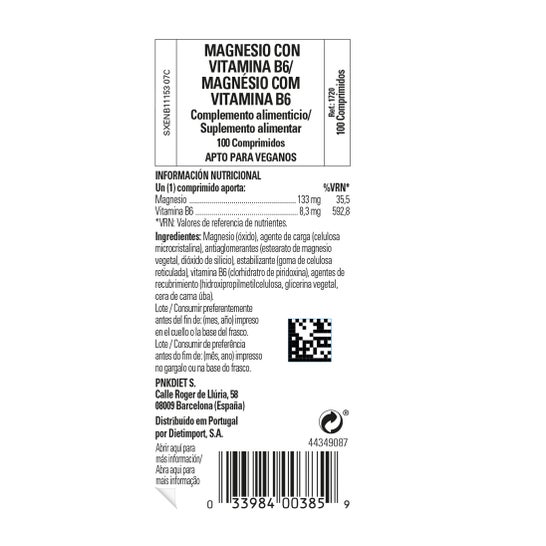 Solgar Magnesio Vitamina B6 100 comp