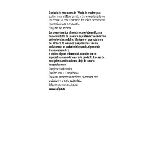 Solgar Magnesio Vitamina B6 100 comp