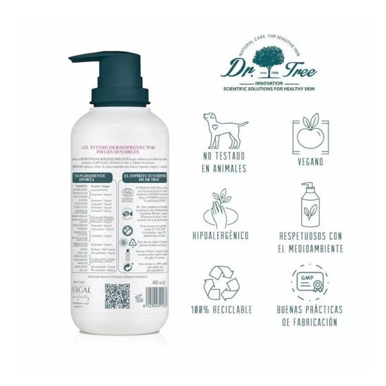 Dr. Tree Intimate Gel Dermoprotector Hypoallergenic Sensitive 400ml Dr. Tree Intimate Gel Dermoprotector Hypoallergenic Sensitive 400ml