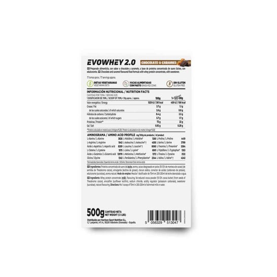 HSN Evowhey Protein Chocolate y Caramelo 500 g