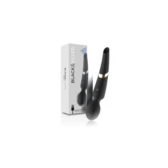 Black&Silver Beck Suction Vibration Silicone Rechargeable 1ud