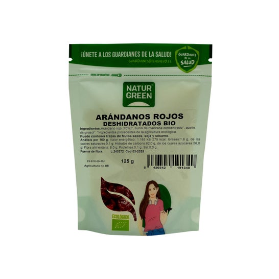 Naturgreen Organic Dried Cranberries 125g