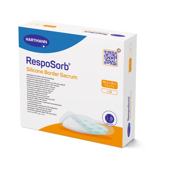 Hartmann RespoSorb Silicone Border Sacrum 18 x 18 cm 10 stk