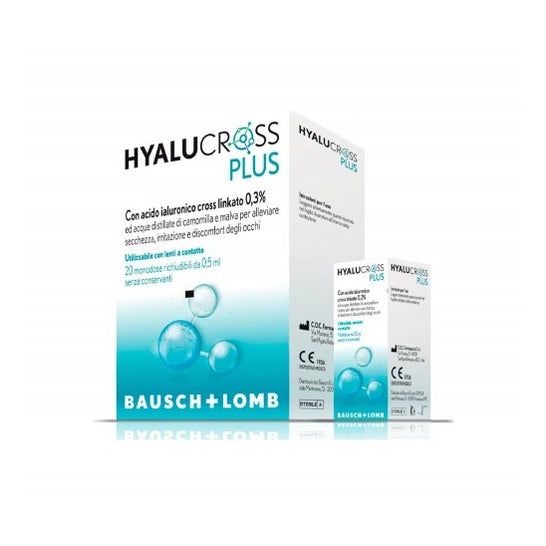 Bausch + Lomb Hyalucross Plus Colirio Esteril 20uds