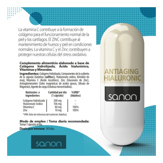 Sanon Antiaging Hyaluronic 365caps