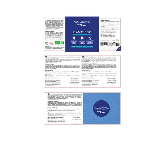 Algotonic Klamath Bio 120 Perlas