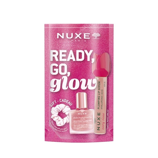 Nuxe Glow On The Go - Tratamiento Labial Very Rose + Huile Or Florale 10Ml + Regalo