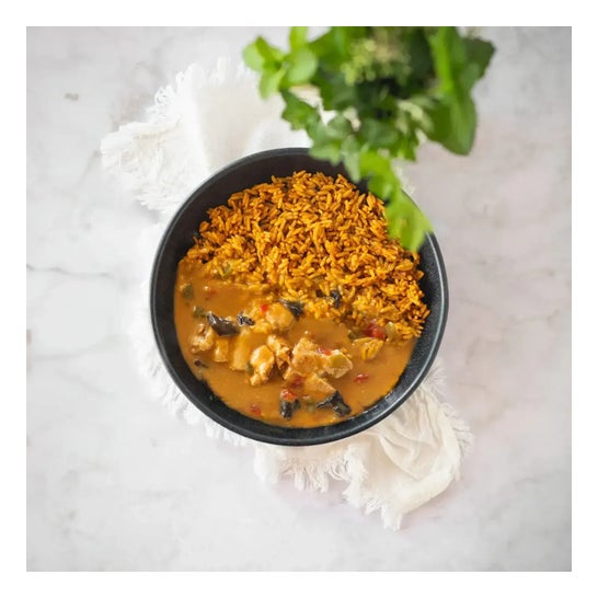 HSN Plato Preparado Estilo Fit Arroz con Pollo en Salsa Estilo Asiática 420 g