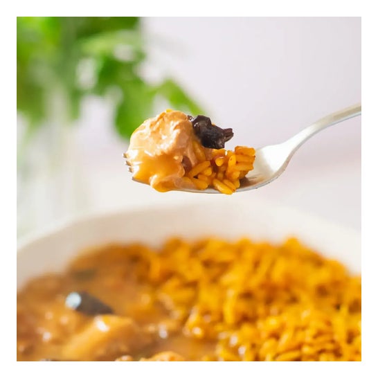 HSN Plato Preparado Estilo Fit Arroz con Pollo en Salsa Estilo Asiática 420 g