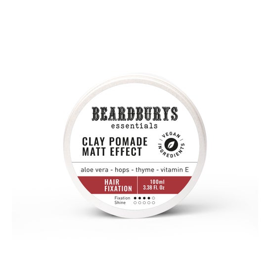 Beardburys Essentials Cera Clay Pomade Efecto Mate 100ml