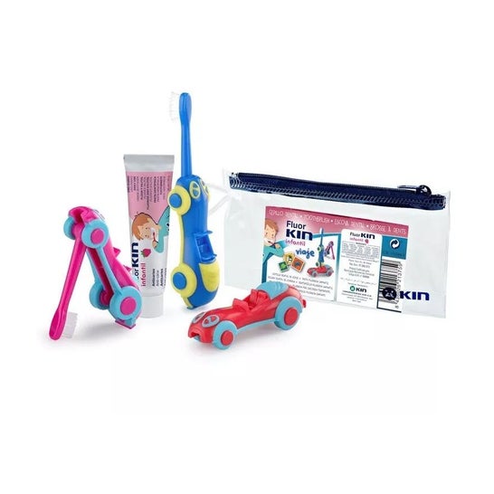 Kin Cepillo Infantil Viaje Cocodrilo + Pasta 25ml Kin Cepillo Infantil Viaje Cocodrilo + Pasta 25ml