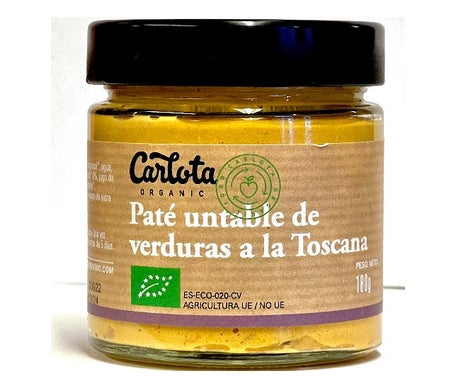 Carlota Organic Pate de Verdura A La Toscana Bio 180g | Natural Doctor