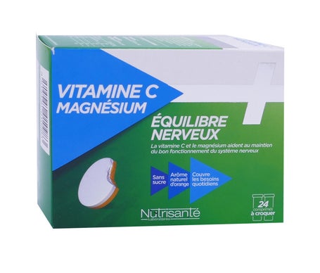 Nutriente Vitamina C + Magnsium 24 comp Masticar