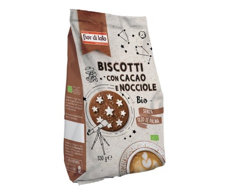 Fior di Loto Cookies Cacao Avellana 350g