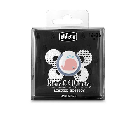 Chicco PhysioForma Comfort Chupete Silicona Black & White 1ud