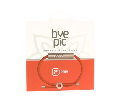 Prim Byepic Pulsera Aromática Citronela Cordón Naranja 1 ud