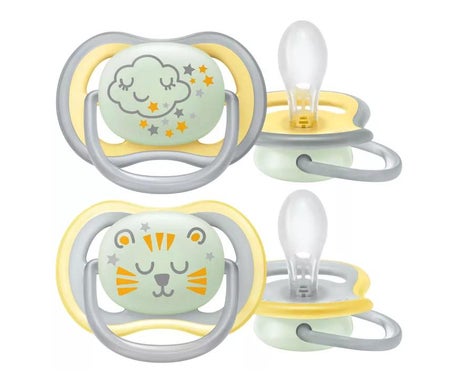 Philips Avent Ultra Air Nighttime Chupete +18m 2uds