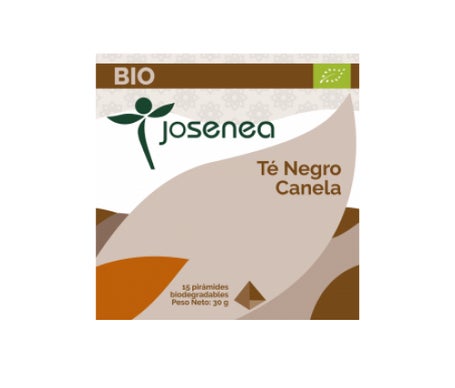 Josenea Té Negro Canela BIO 15 pirámides en sobre