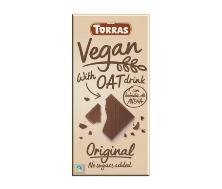 Torras Chocolate Vegano con Bebida Avena Sin Azúcar 100g
