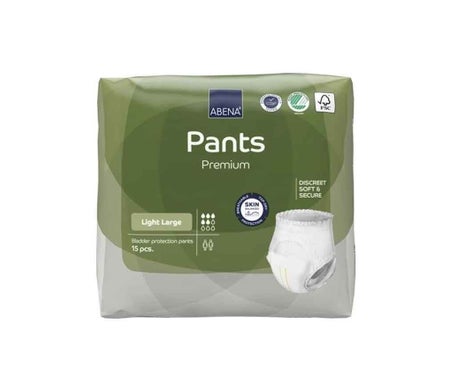 Abena Pants Premium Pañales Absorbentes Light Talla L 15uds