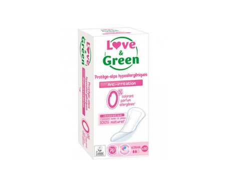 Love & Green Hypoallergenic Panty-liners (30 pcs) - Higiene femenina