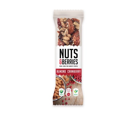 Nuts&Berries Barrita Energética Bio Almendras Y Arándanos 30G