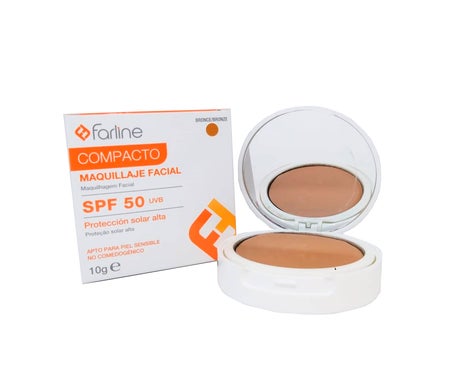 Farline Polvos Compactos SPF50 Color Bronce 10g