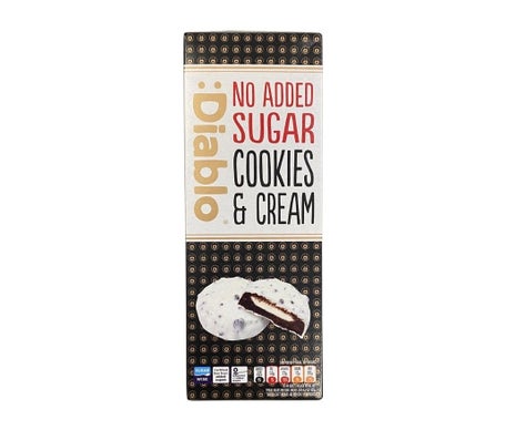 :Diablo Galletas de Crema de Chocolate Blanco 128g